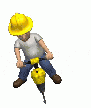 Jack Hammer Construction Worker
